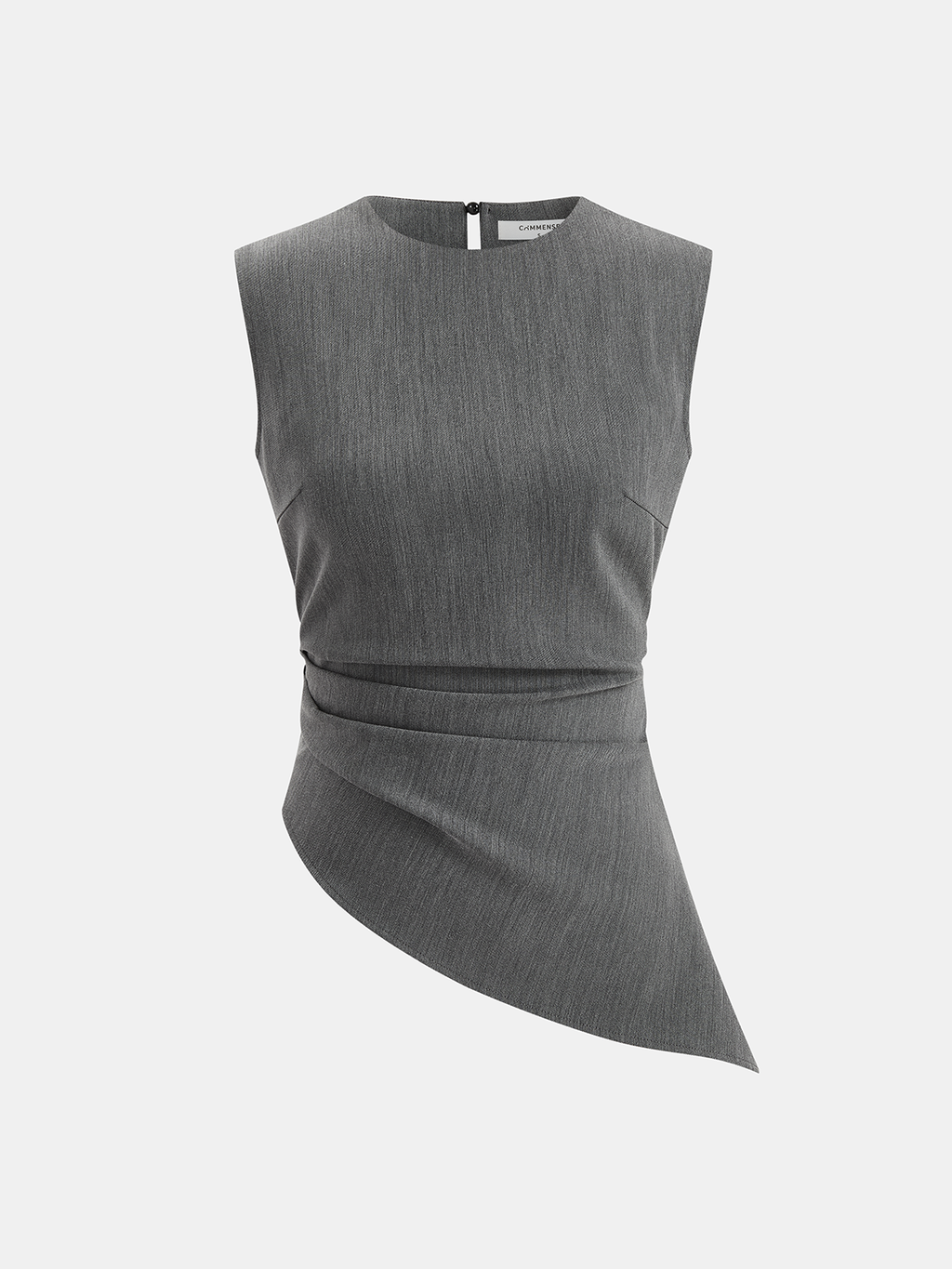 Sleeveless Asymmetric Top & Pleated Pants Set