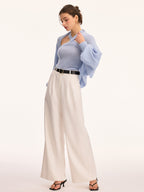 Halter Knit Top & Bolero Shrug Two-Piece Set