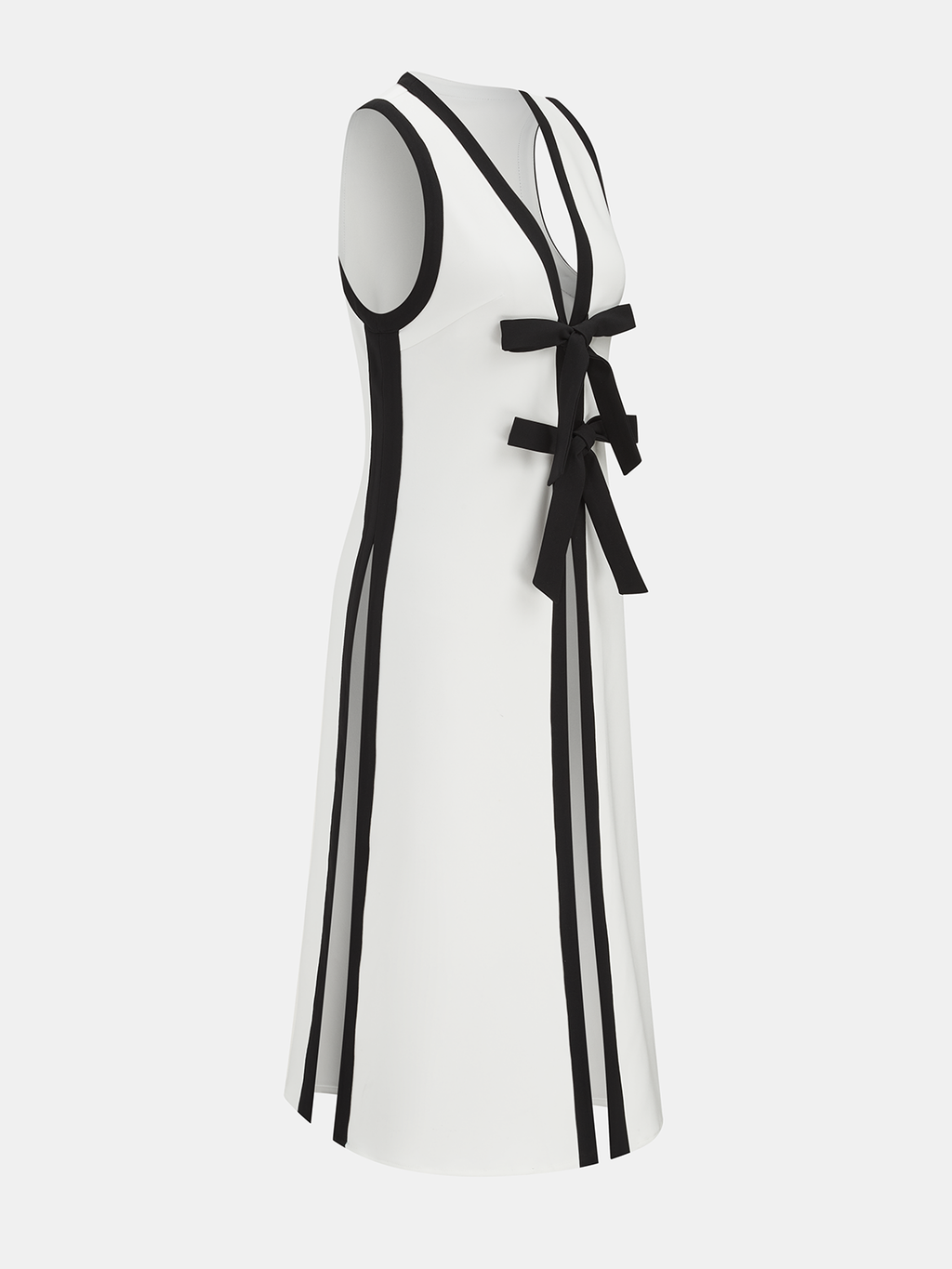 Bow Tie Longline Vest Coat & Pants Set