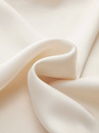 Backless Satin Long-Sleeve Blouse
