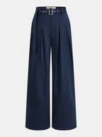 One-Shoulder Top & Wide-Leg Pants Set