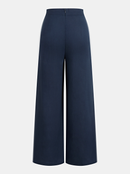 Mid-Waist Bow Wide-Leg Pants