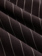 Wrap Tie-Waist Pinstripe Wide-Leg Pants