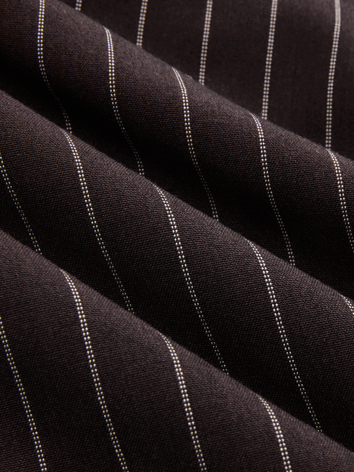 Wrap Tie-Waist Pinstripe Wide-Leg Pants