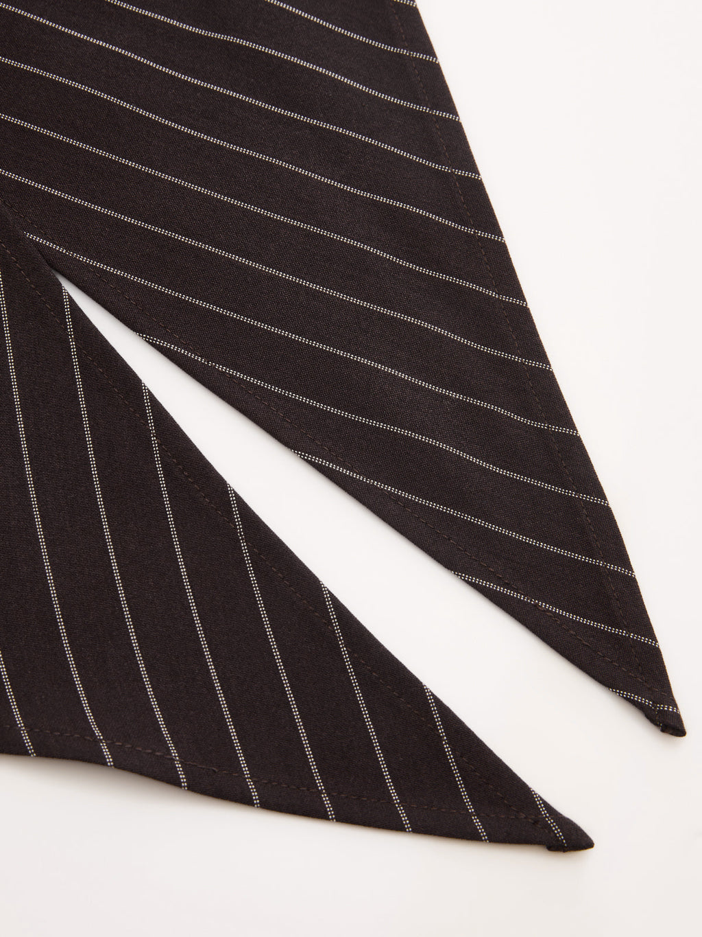 Wrap Tie-Waist Pinstripe Wide-Leg Pants