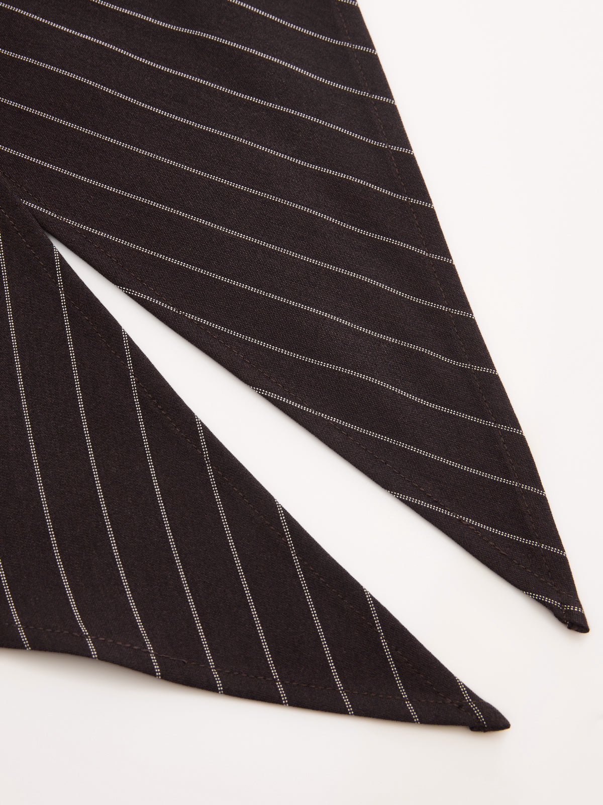 Wrap Tie-Waist Pinstripe Wide-Leg Pants