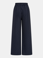 Pinstripe Wrap Tie Top & Pants Set