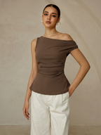 Off Shoulder Ruched Top
