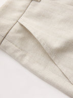 Cotton Linen One Shoulder Belted Top & Pants Set
