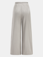 Satin One-Shoulder Top & Drawstring Pants Set