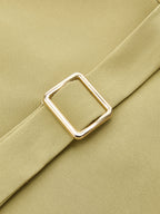 Metal Detail One-Shoulder Asymmetric Vest