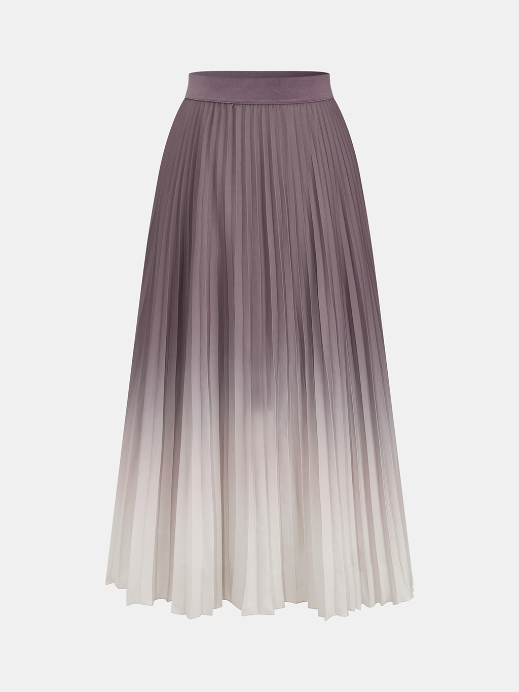 Gradient Pleated Maxi Skirt