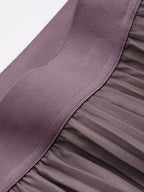 Gradient Pleated Maxi Skirt