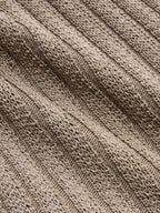 Halter Ribbed Wrap Knit Vest