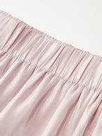 Elastic Waist Shiny Lantern Pants