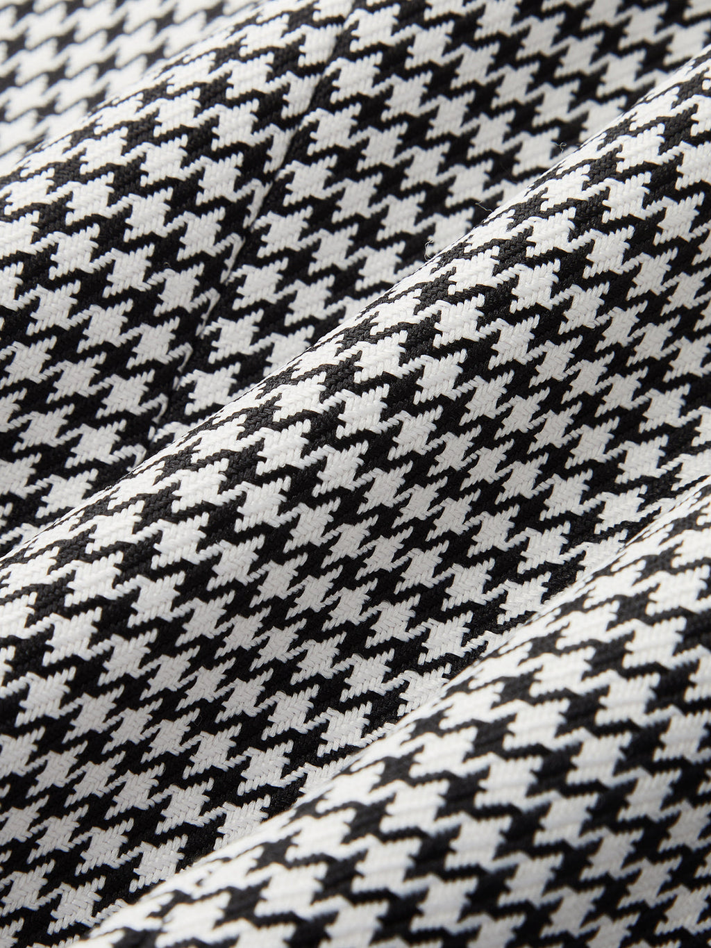 Houndstooth Collared Button Down Vest