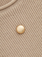 Metal Stud Embellished Knit Vest