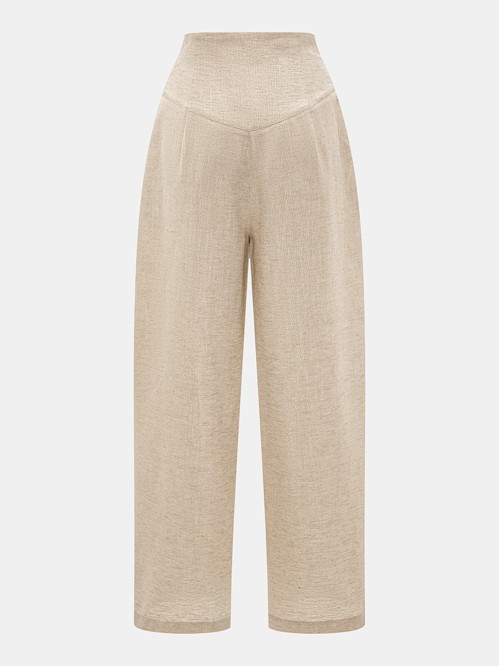 Linen Blend Halter Crop Top & Pants Set