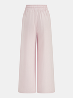 Cotton Linen Striped Split Drawstring Pants