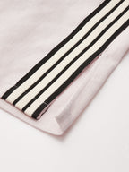 Cotton Linen Striped Split Drawstring Pants