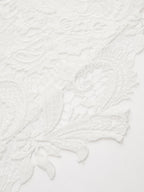Lace-Back Cotton Short Sleeve Top