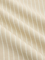 Linen-Blend Striped Crop Top & Pants Set