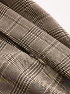 Plaid Wrap Wide Leg Pants