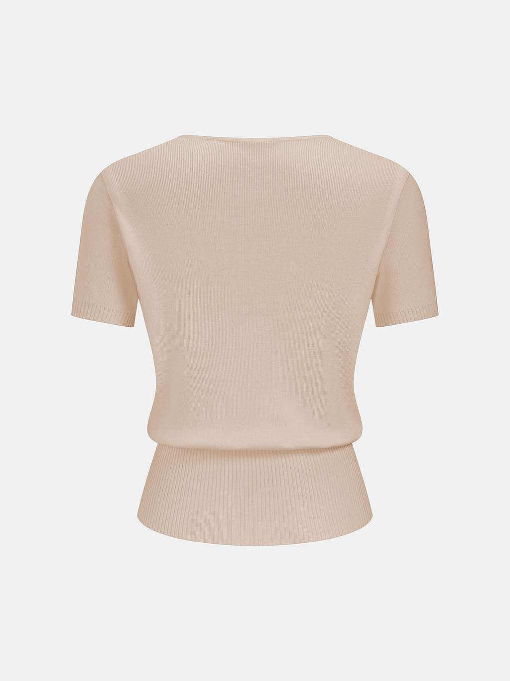 Horsebit Knit Short-Sleeve Top