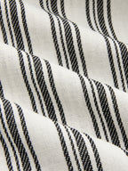 Cotton Linen Striped Wide Leg Pants