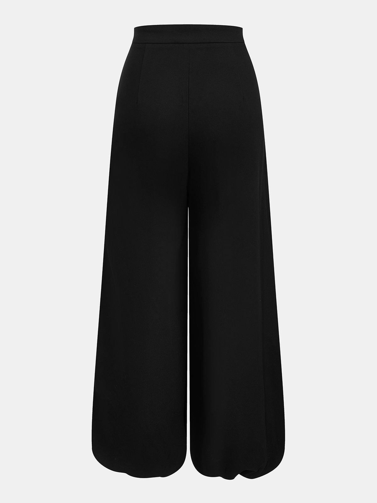 Asymmetric Overlay Wide Leg Pants