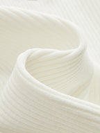 Contrast Trim Ribbed Knit Vest