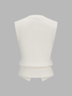 Removable Sailor Collar Knit Vest
