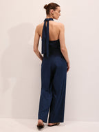 Linen Blend Halter Vest & Pants Set