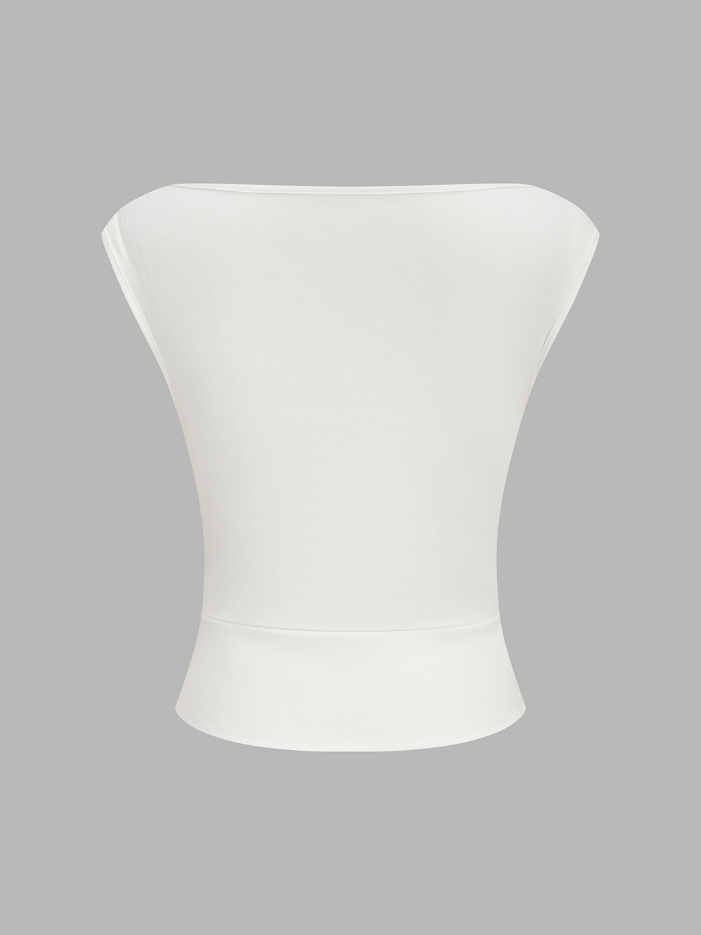 Asymmetric Neckline Ruched Blouse