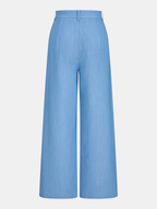 Belted Sleeveless Top & Wide Leg Pants Set