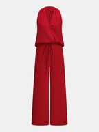 Cotton Linen Asymmetrical Top & Pants Set