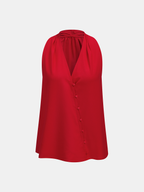 Cotton Linen Asymmetrical Top & Pants Set