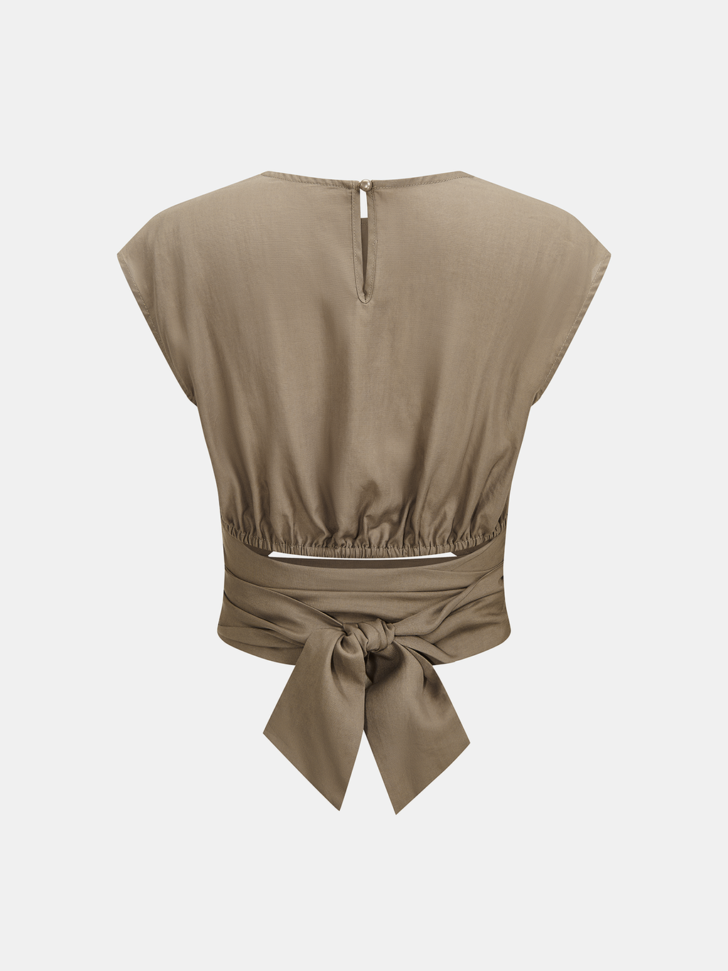 Lyocell Twist-Front Cut-Out Top