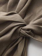Lyocell Twist-Front Cut-Out Top