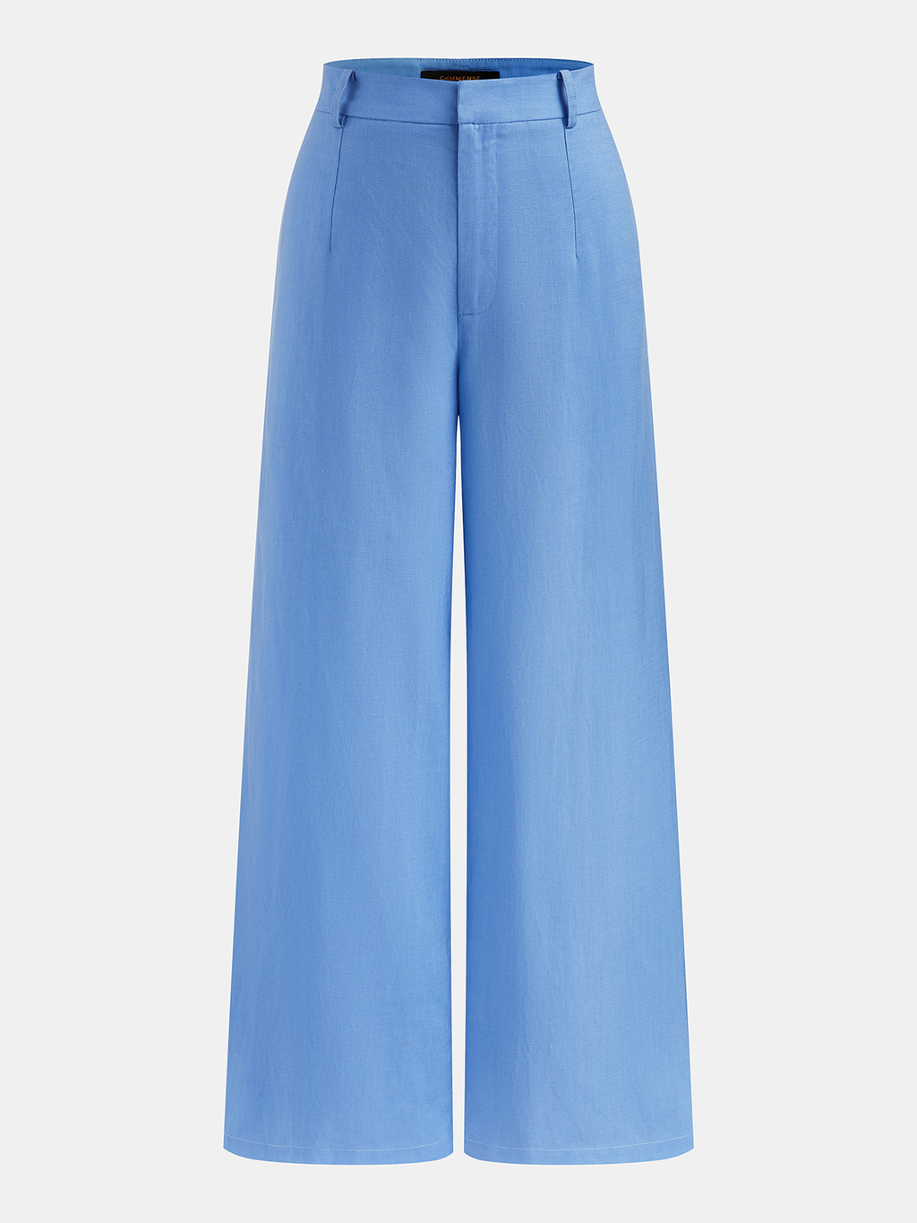 Linen-Blend Strapless Peplum Top & Pants Set