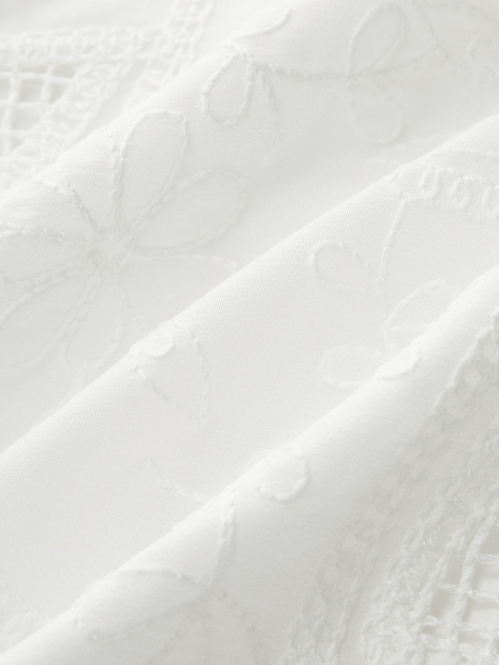 Frog Button Eyelet Embroidered Sleeveless Top
