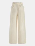 Linen Blend One Shoulder Top & Pants Set