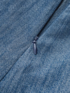 Asymmetric Knot-Waist Wide Leg Pants