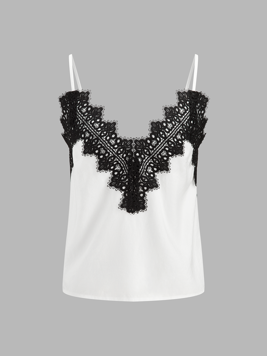 Lace Trim Cami Top & Wide Leg Pants Set