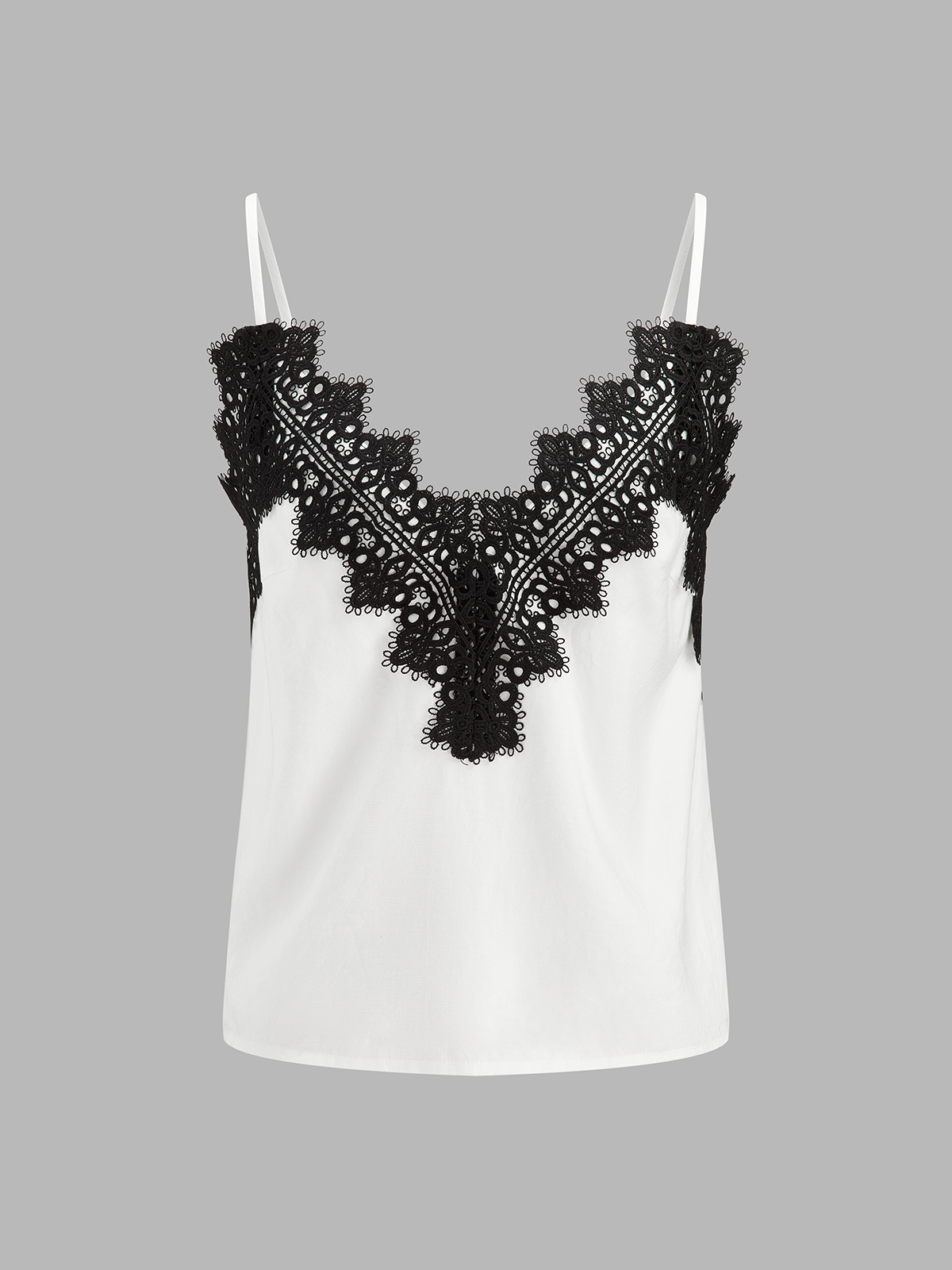 Lace Trim Cami Top & Wide Leg Pants Set