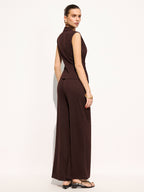 Metal Detail Ruched Top & Pants Set