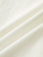 Lace Trim Linen Blend Wide Leg Pants