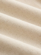 Linen & Cotton Zipper Contrast Binding Pant Set